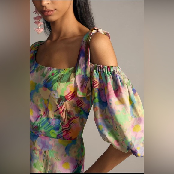 Plenty by Tracy Reese Off-Shoulder Puff-Sleeve Dress - Picture 3 of 8